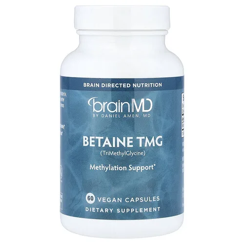 BrainMD, Betaine TMG, 60 Vegan Capsules (500 mg per Capsule)