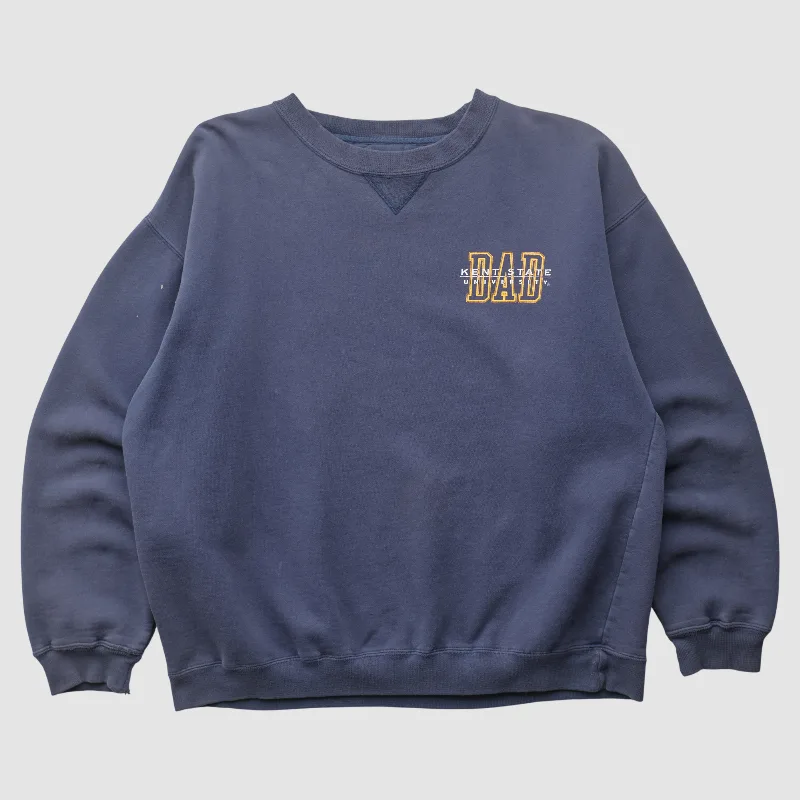 Kent State Golden Flashes Gear For Sports 2000s Pullover Sweatshirt - Navy - L by Fanatics Real Vintage