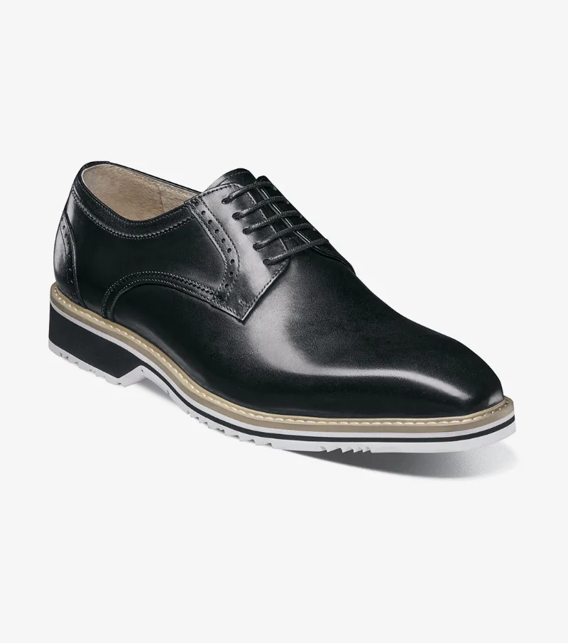Stacy Adams Shoes Barringer Plain Toe Oxford Black Size 14