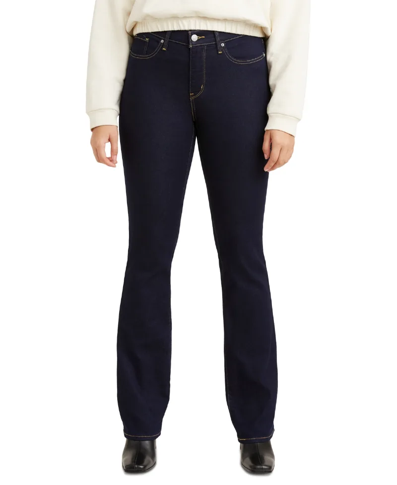 Levi's Women's 315 Shaping Mid Rise Lightweight Bootcut Jeans - Darkest Sky