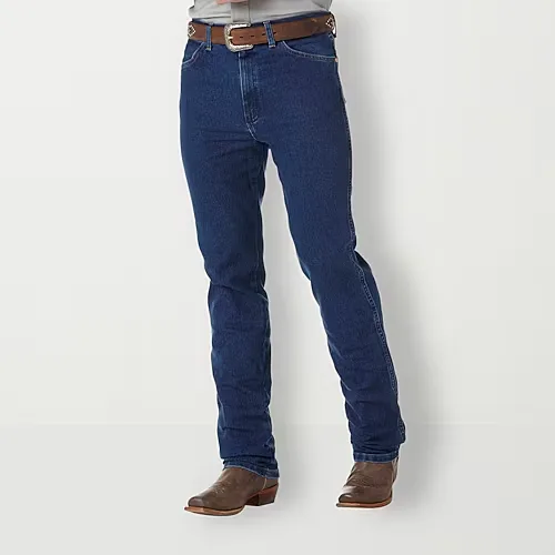 Wrangler Mens Cowboy Cut Stretch Fabric Slim Fit Jean, 34 30, Blue