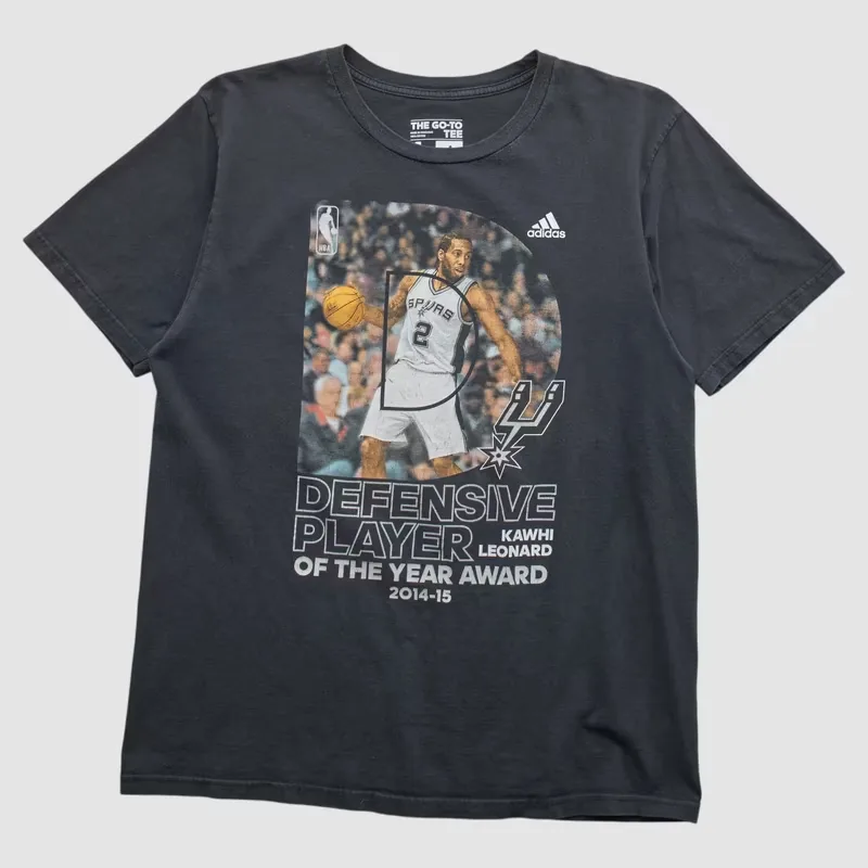San Antonio Spurs Adidas 2015 T-shirt - Black - S by Fanatics Real Vintage