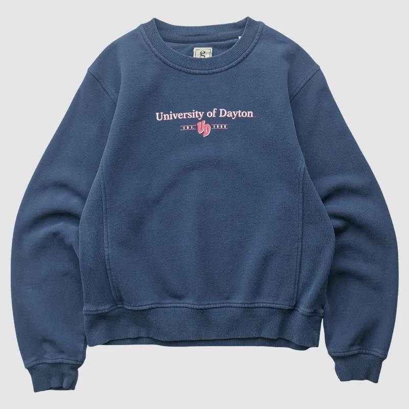 Dayton Flyers Gear For Sports 2010s Pullover Sweatshirt - Navy - S by Fanatics Real Vintage