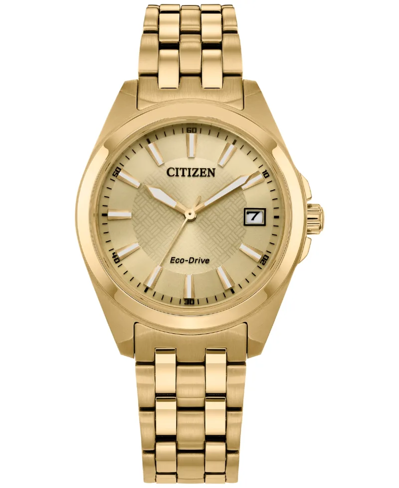 Citizen Eco-Drive Women's Peyten Gold-Tone Stainless Steel Bracelet Watch 33mm - Gold-tone