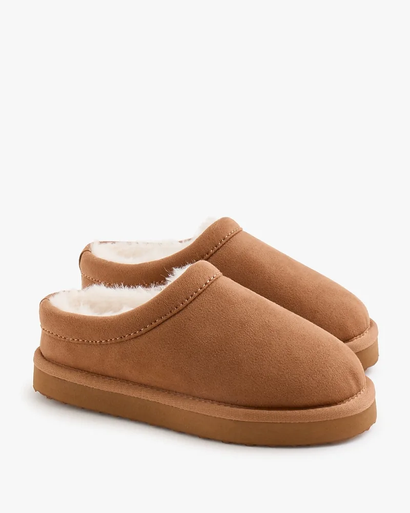 Boys' sueded slip-on clogs