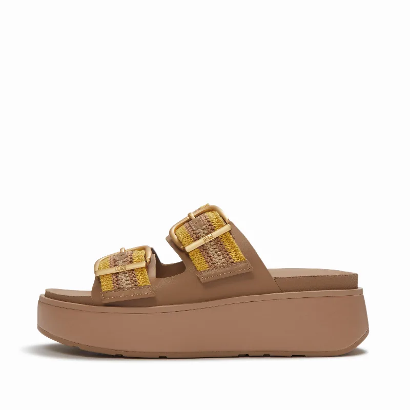 GEN-FF Max Buckle Stripe-Webbing Two-Bar Slides