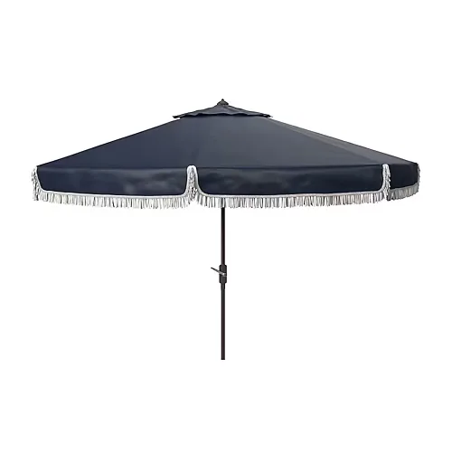 Safavieh Milan Patio Collection Patio Umbrella, One Size, Blue