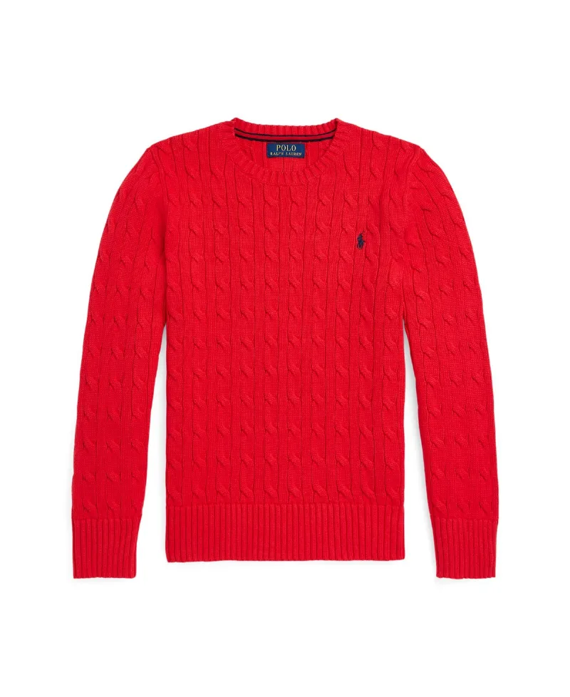 Polo Ralph Lauren Big Boys Cable- Knit Crewneck Sweater - Rl 2000 Red