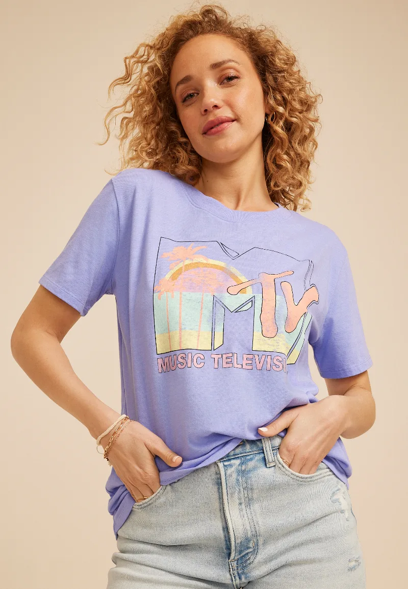 Maurices Women's Mtv Oversized Fit Graphic Tee