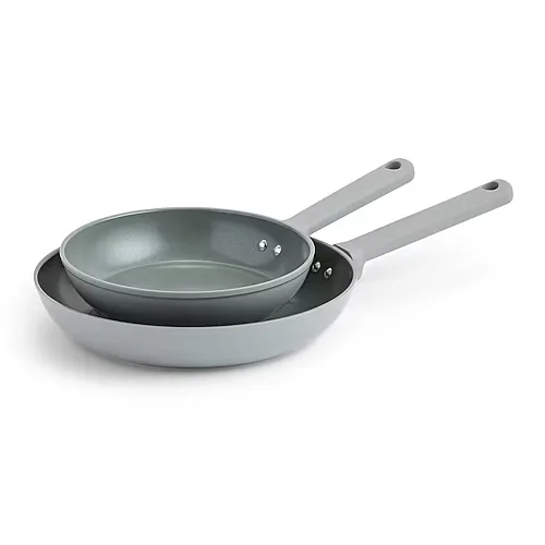 Cooks Ceramic 2-pc Frying Pan Set, One Size, Gray