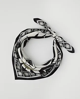 Ann Taylor Sun Print Silk Scarf