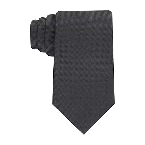 Stafford Oxford Solid Tie, One Size, Black