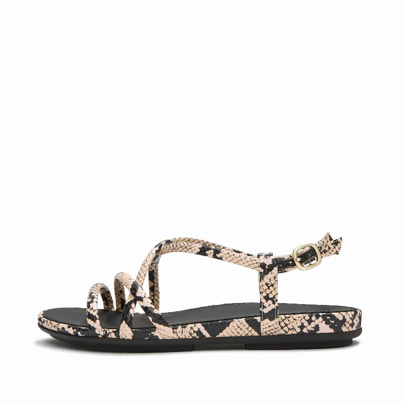 GRACIE Leather Strappy Back-Strap Sandals