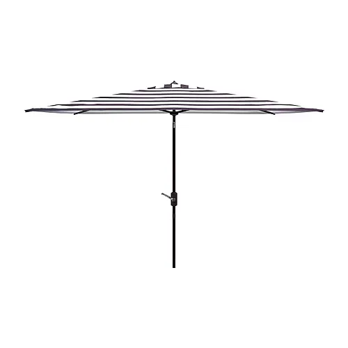 Safavieh Iris Patio Collection Patio Umbrella, One Size, Black