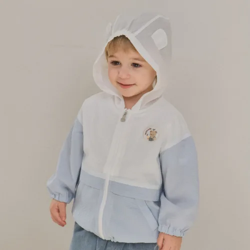 ORGANICMOM - Blue Windbreaker Poly Jumper (MKSTJP06)