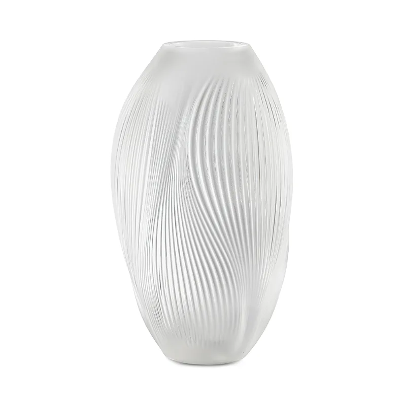 Lalique Alize Vase, Clear