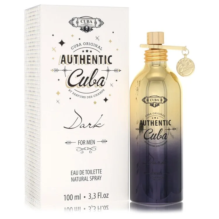 Cuba Authentic Dark Cologne by Fragluxe 3.3 oz EDT Spray for Men