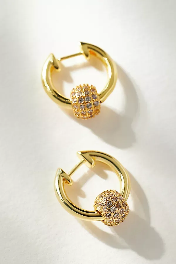 Anthropologie Ball Huggie Earrings