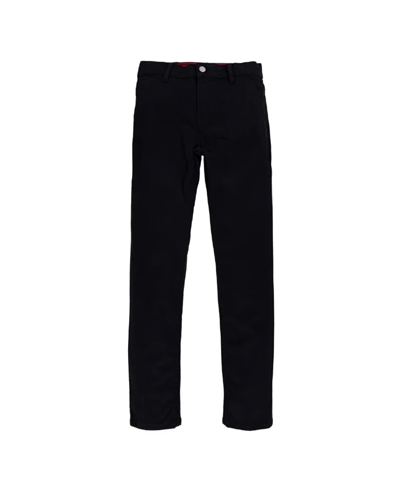 Levi's Big Boys 502 Regular Taper Fit Chino Twill Pants - Black