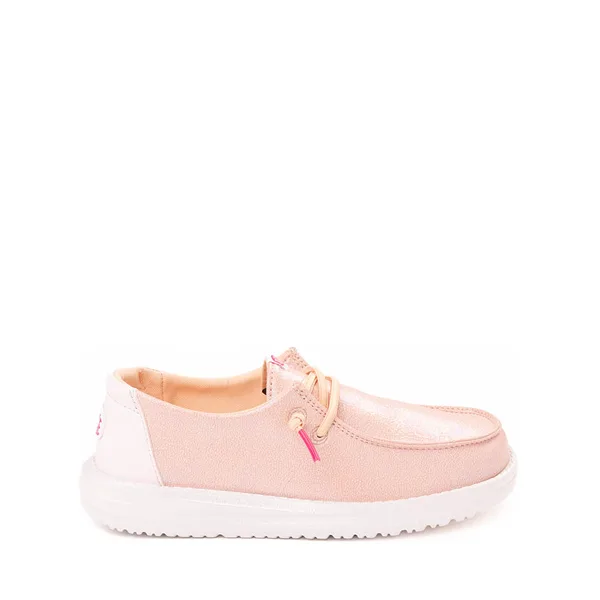 HEYDUDE Wendy Iridescent Sparkle Slip-On Casual Shoe - Little Kid / Big Kid - Pink