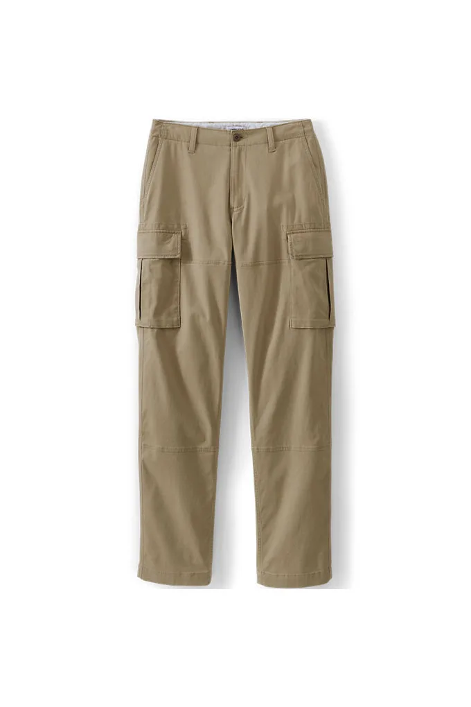 Men's Knockabout Easy Classic Fit Cargo Pant - Lands' End - Brown - 37 30