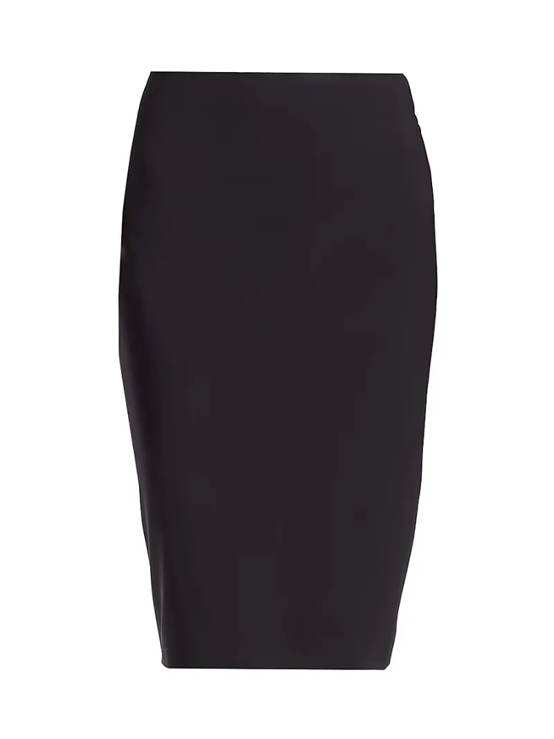 Theory Women's Skinny Stretch-Wool Pencil Skirt - Black - Size 00