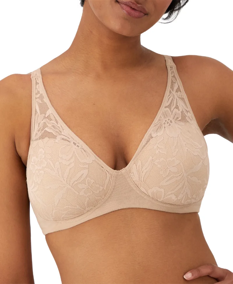 Bali Women's Breathe Wireless T-Shirt Bra DF7594 - Almond