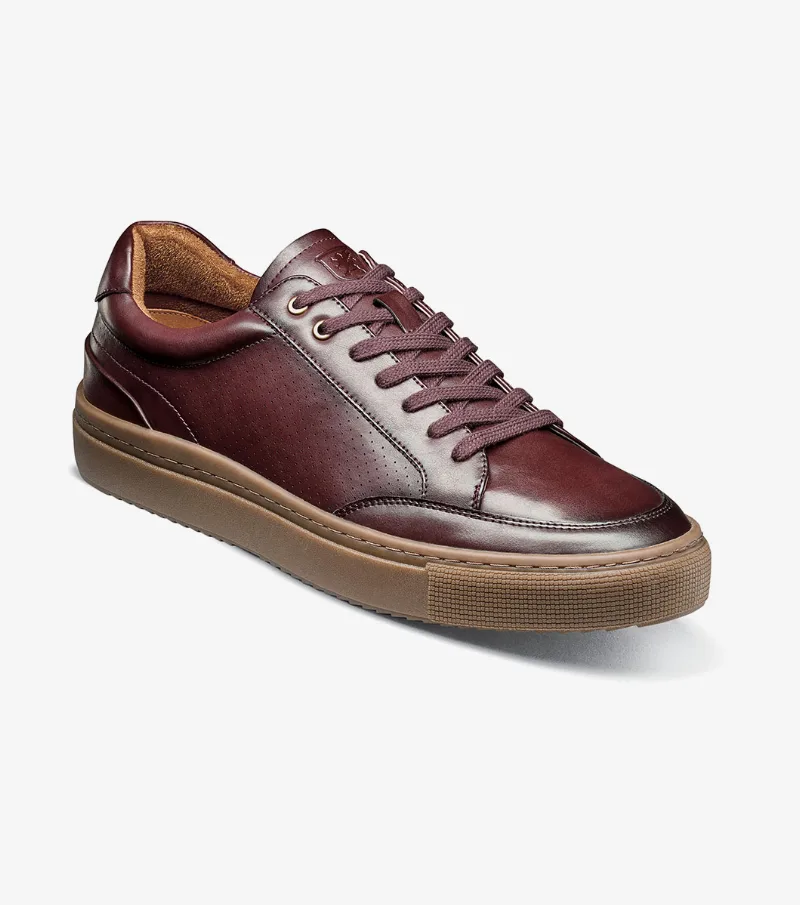 Stacy Adams Shoes Dorian Lace To Toe Sneaker Bordeaux Size 10.5