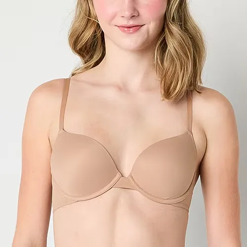 Arizona Body Cloud Kissed T-Shirt Demi Bra, B, Beige