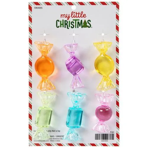 Wrapped Candy Mini Ornaments