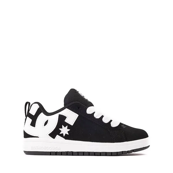 DC Court Graffik Skate Shoe - Little Kid / Big Kid - Black / White