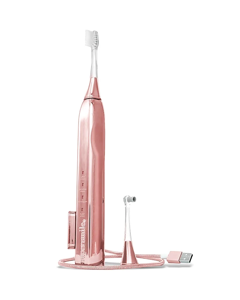 Supersmile Zina45 Sonic Pulse Toothbrush Chrome Rose Gold No Case