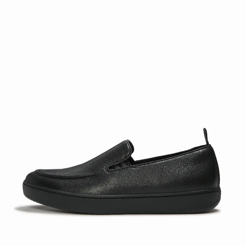 CRAFT-Q Mens Leather Moc Loafers