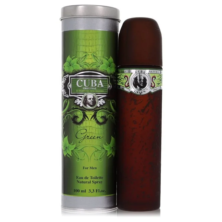 Cuba Green Cologne by Fragluxe 3.4 oz EDT Spray for Men
