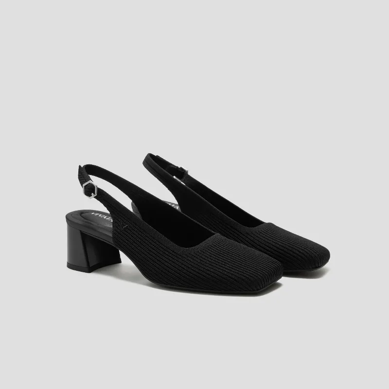 VIVAIA Margot Slingback Heels (Mikko)|BLACK|US 8