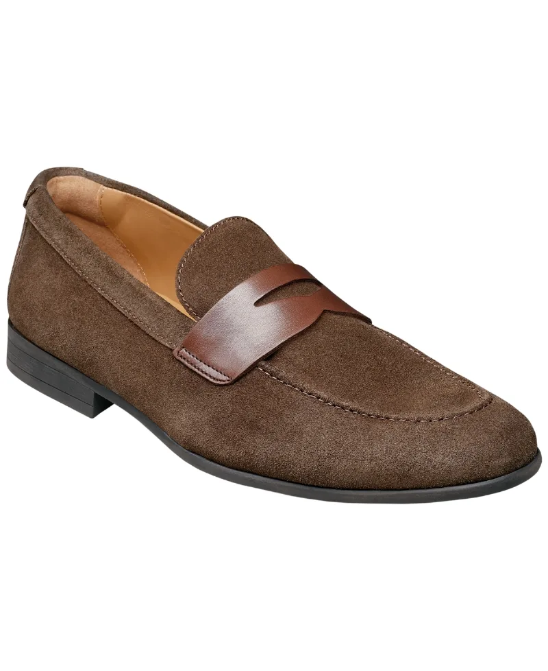 Florsheim Men's Modena Moc-Toe Penny Loafers - Brown Suede