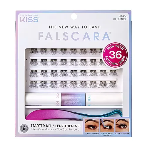 Kiss Lashes Falscara Kit Lengthening Wisps, One Size