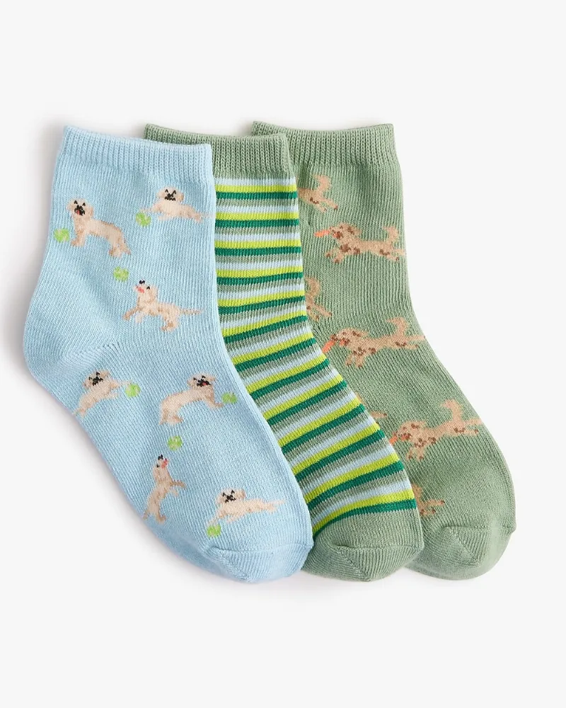 Boys' dog socks three-pack