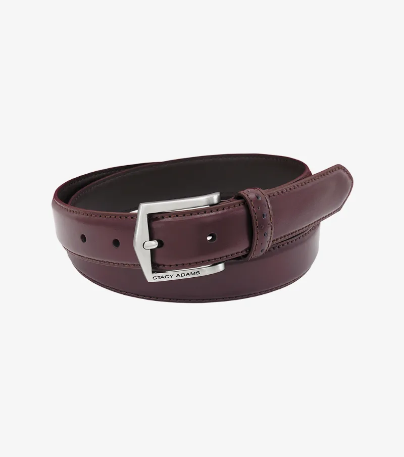 Stacy Adams Shoes Pinseal XL Perf Strap Belt Cordovan Size 50