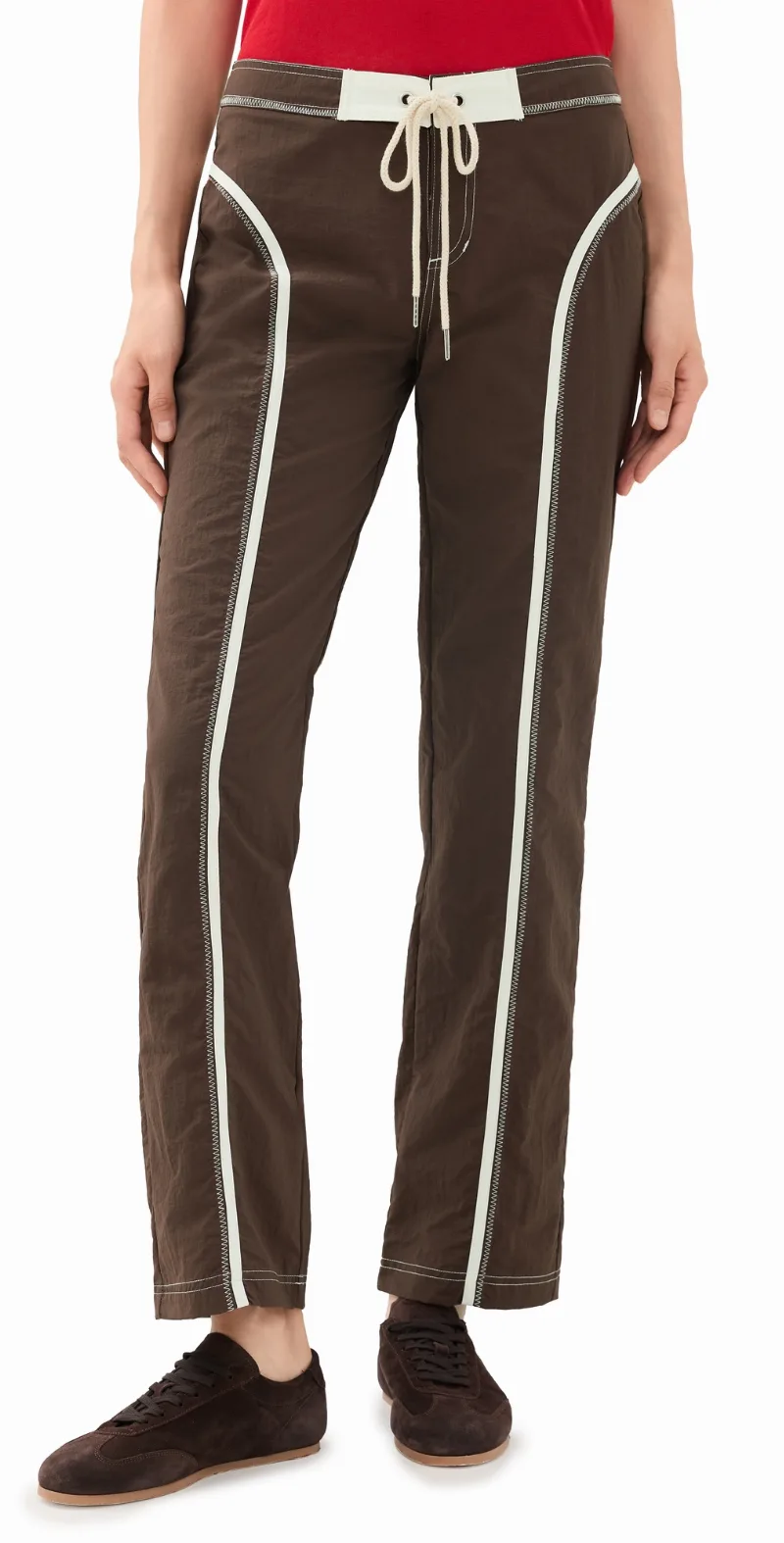 Made Some Sportswear Pants Brown/White 0
