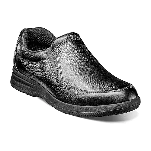 Nunn Bush Cam Moc Toe Mens Moc Closed Toe Slip-On Shoe, 11 1/2 Medium, Black