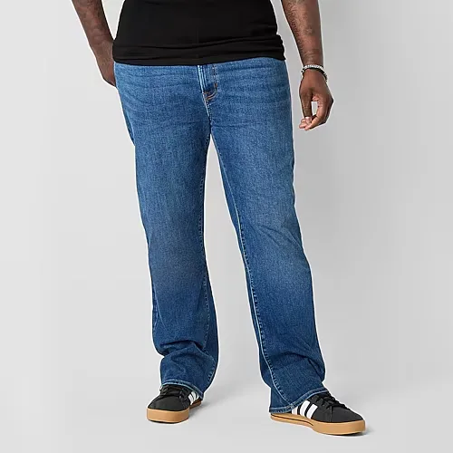 Arizona Advance Flex 360 Big and Tall Mens Bootcut Jean, 48 30, Blue