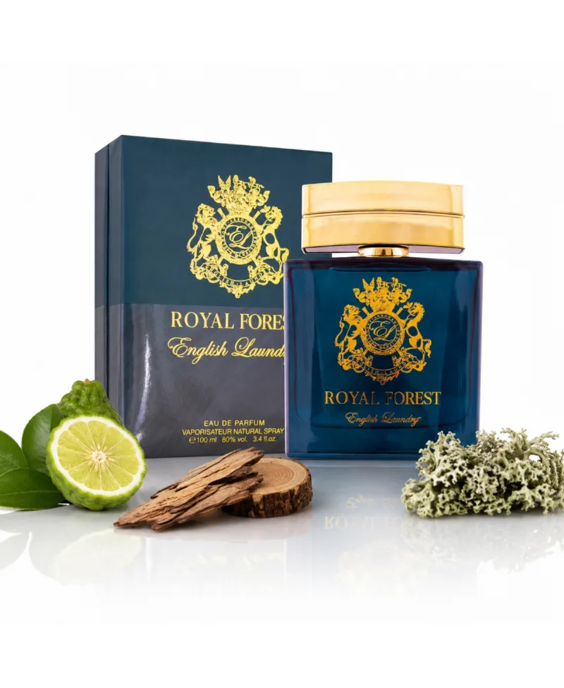 English Laundry Royal Forest Eau de Parfum 3.4 oz - Forest green bottle.
