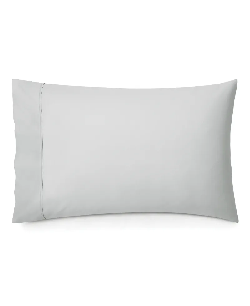 Donna Karan Home Luxe 700 Thread Count 100% Egyptian Cotton Pillowcase Pair, King - Platinum