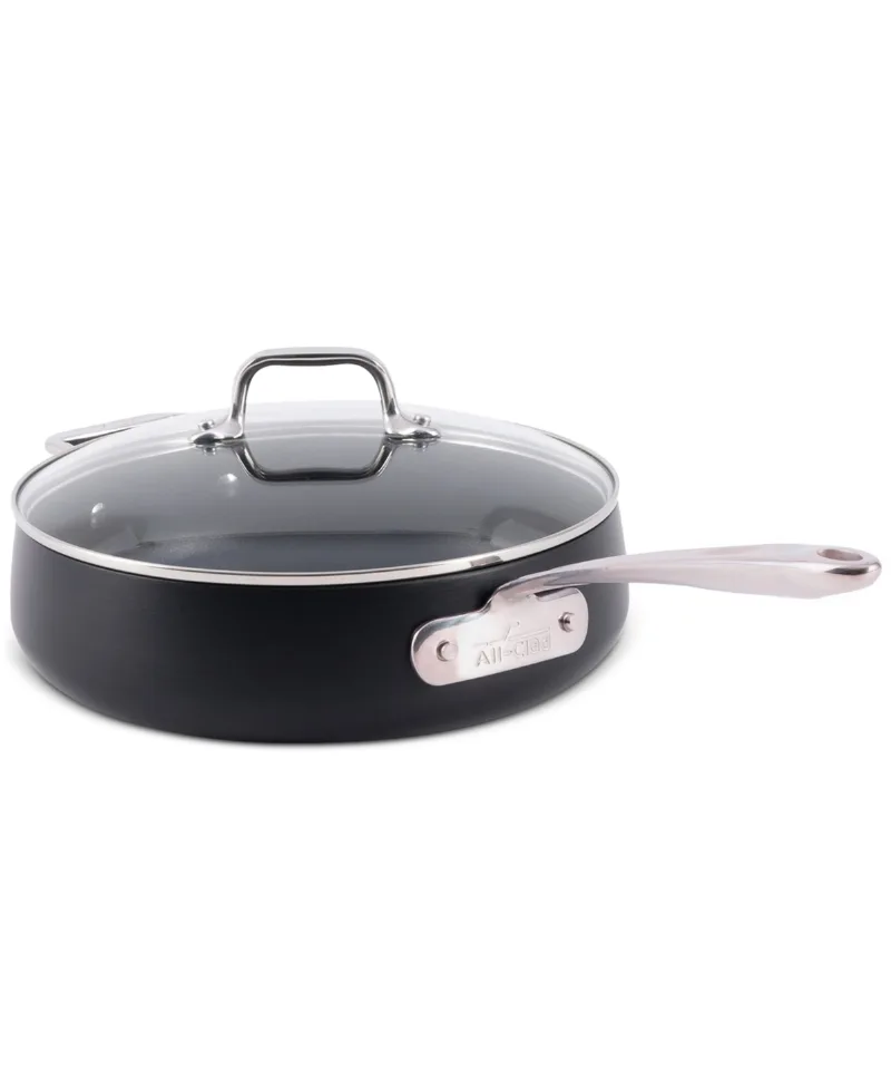 All-Clad HA1 Expert Nonstick 4-Qt. Saute Pan & Lid - Black