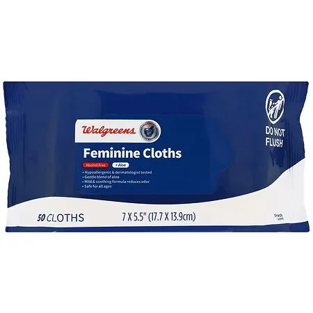 Walgreens Feminine Cloths Fresh - 50.0 ea