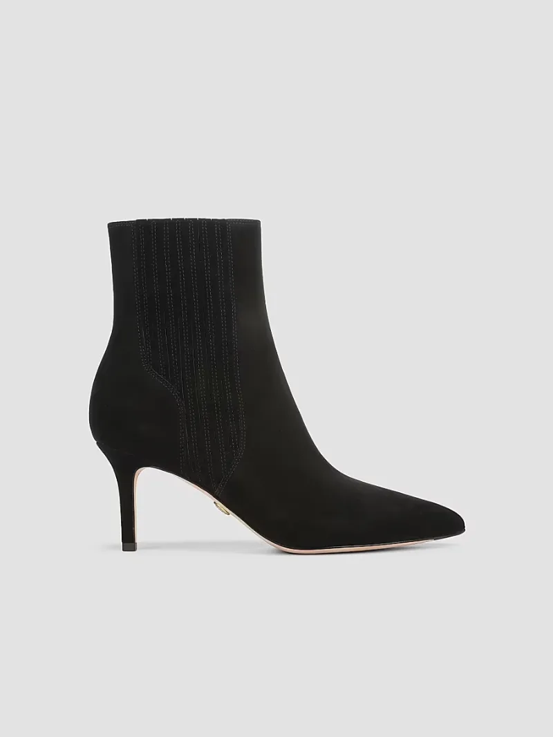 Veronica Beard Women's Lisa 70MM Suede Ankle Boots - Black - Size 9