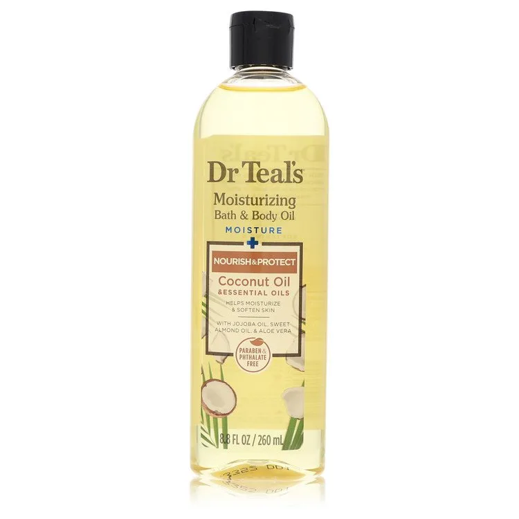 Dr Teal's Moisturizing Bath & Body Oil Perfume Oil 8.8 oz Nourishing Coconut Oil with Essensial Oils, Jojoba Oil, Sweet Almond Oil and Cocoa Butter fo