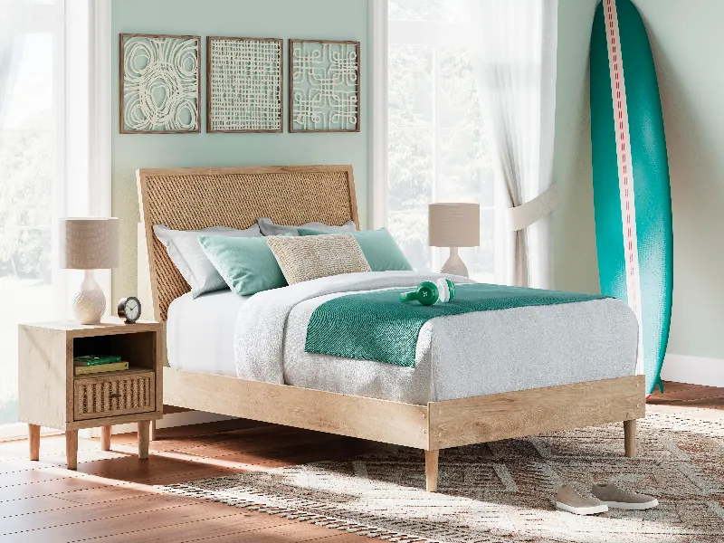 Ashley Cielden Full Panel Bed, Two-tone