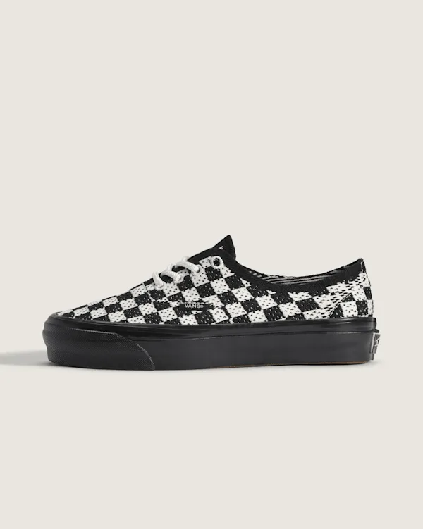 Vans - Chaussures Premium Authentic Checkerboard, Homme, Noir, Taille: 36
